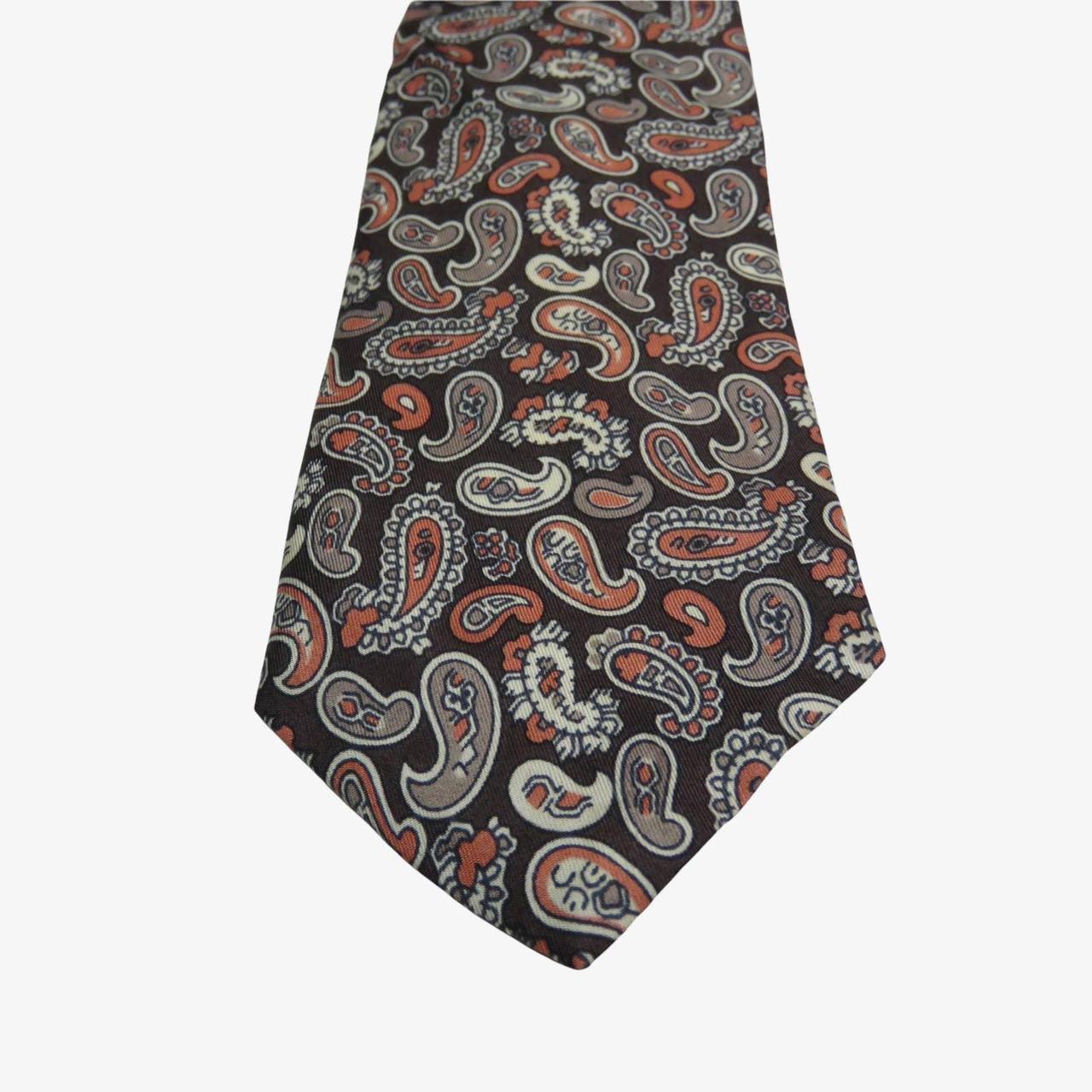 Vintage Christian Dior Silk Designer Neck Tie. Brown... - Depop