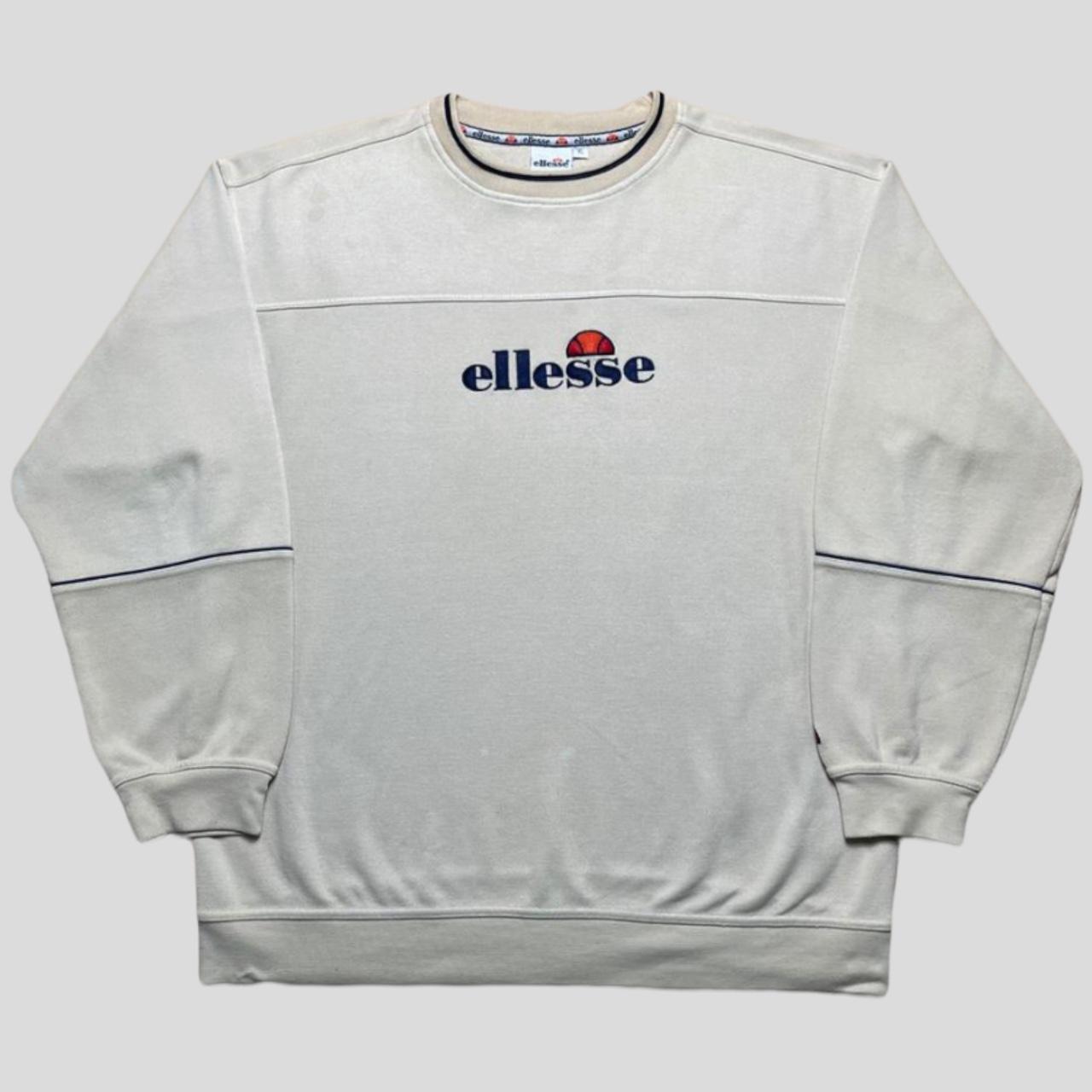 Vintage Ellesse sweatshirt 0853 - 90’s Ellesse cream... - Depop