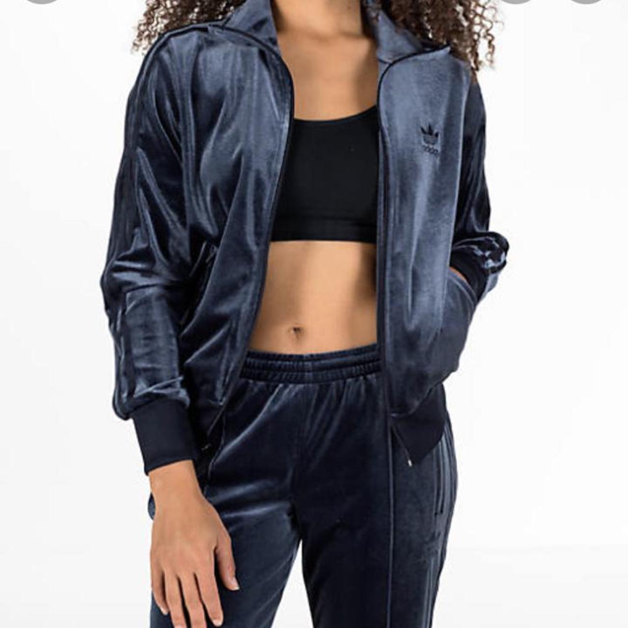 Adidas navy outlet jacket womens