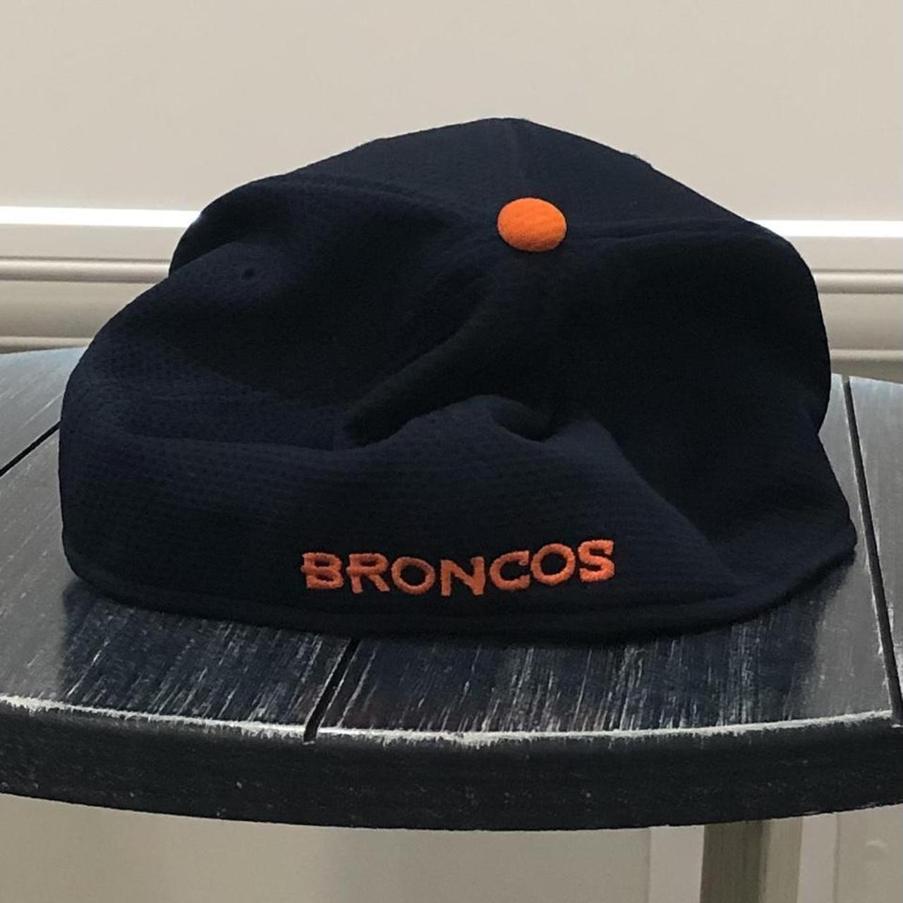 men's white and orange hat Denver Broncos New Era - Depop