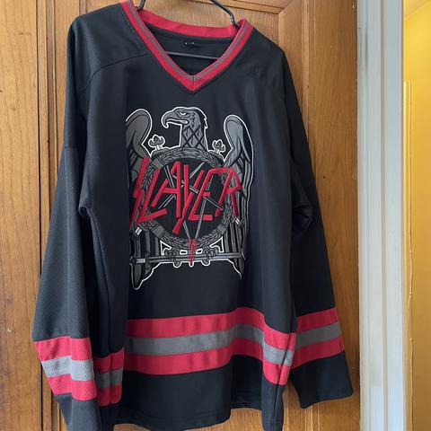 Slayer Hockey Jersey, Vintage & Rare w/ Bravado Tag, - Depop