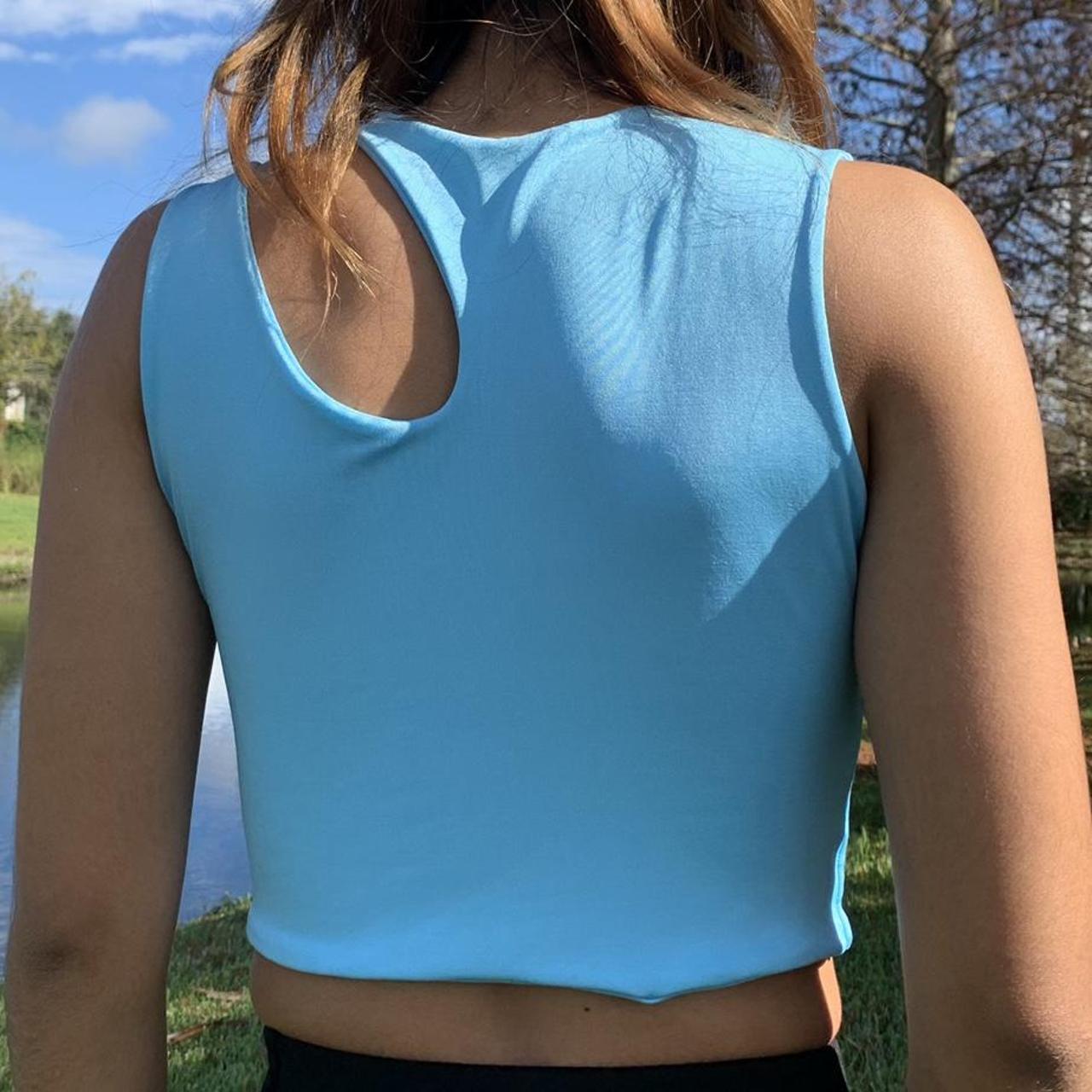 Women's Blue Crop-top 