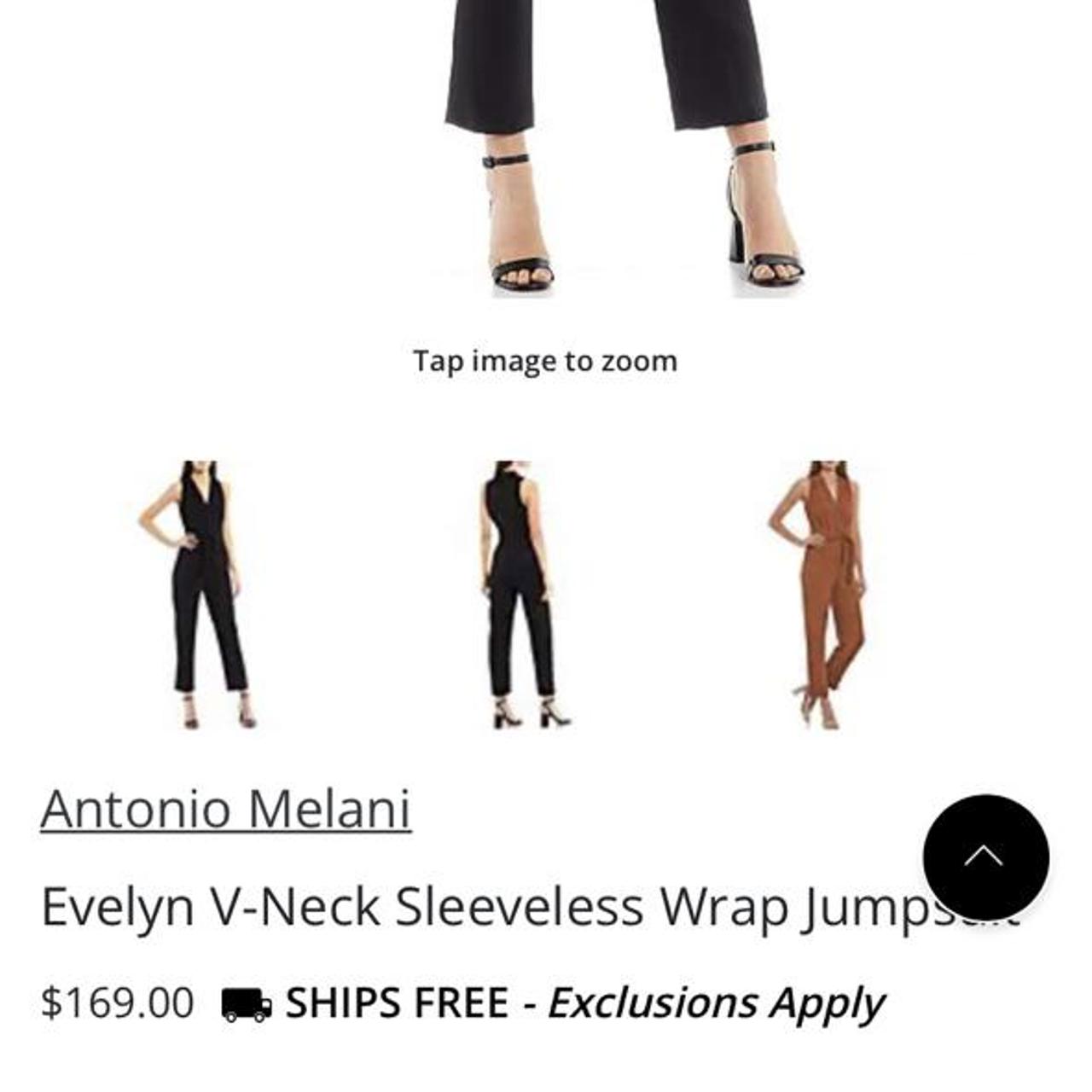 Antonio Melani Evelyn V-Neck Sleeveless Wrap Jumpsuit