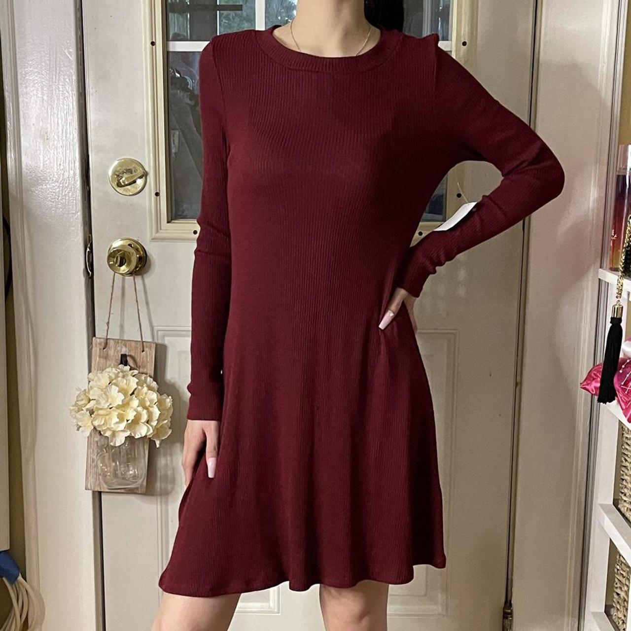 Charlotte russe 2025 burgundy dress