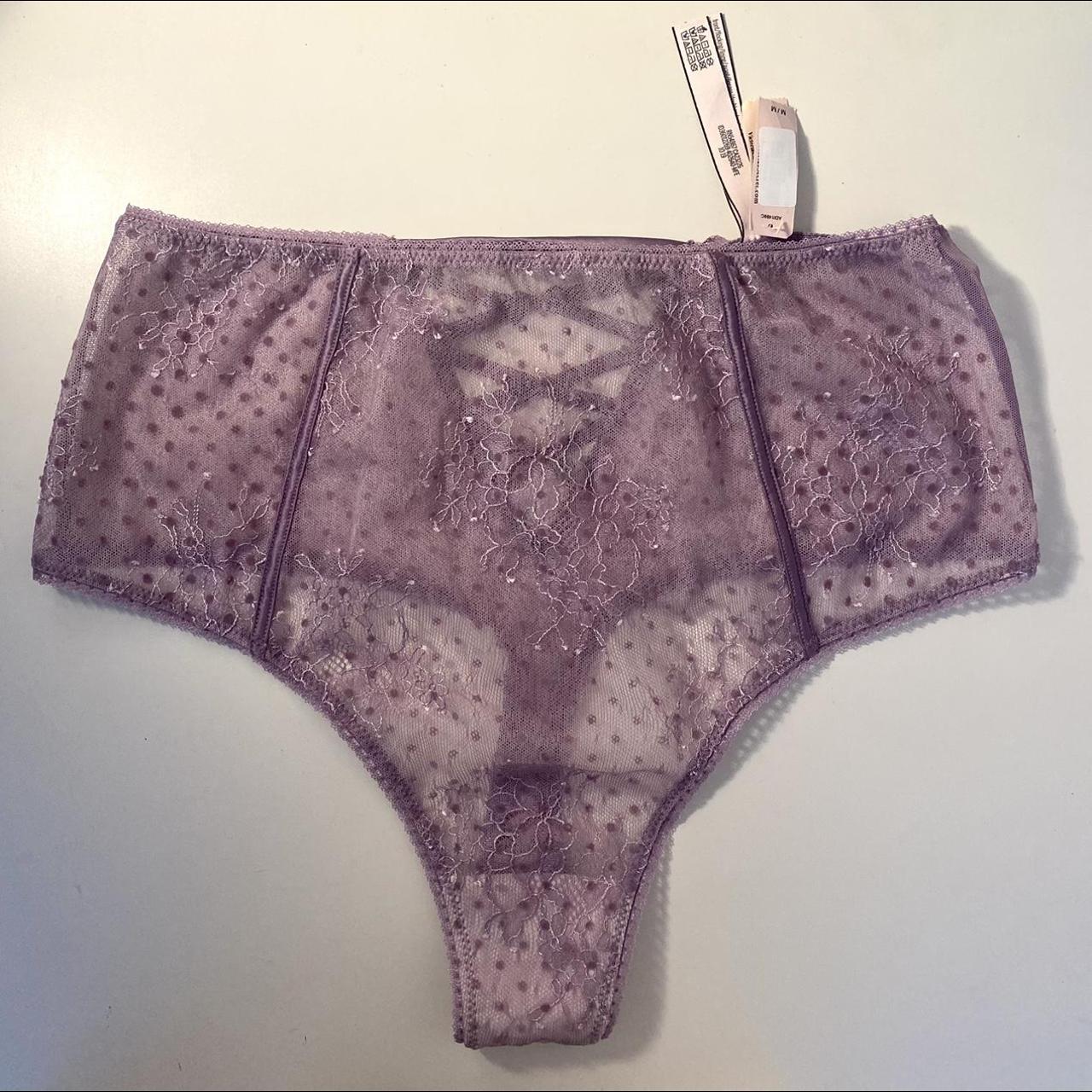 Victoria’s Secret Lilac thong Floral pattern with... - Depop