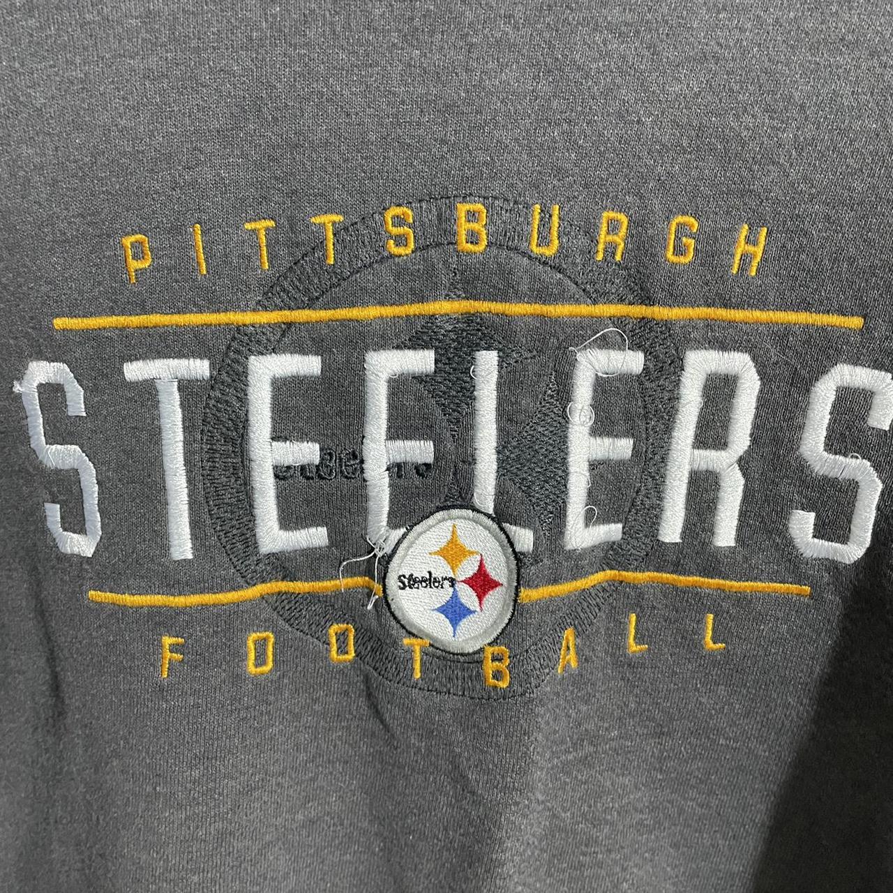 Vintage 90s Faded Pittsburgh Steelers sweatshirt - Depop