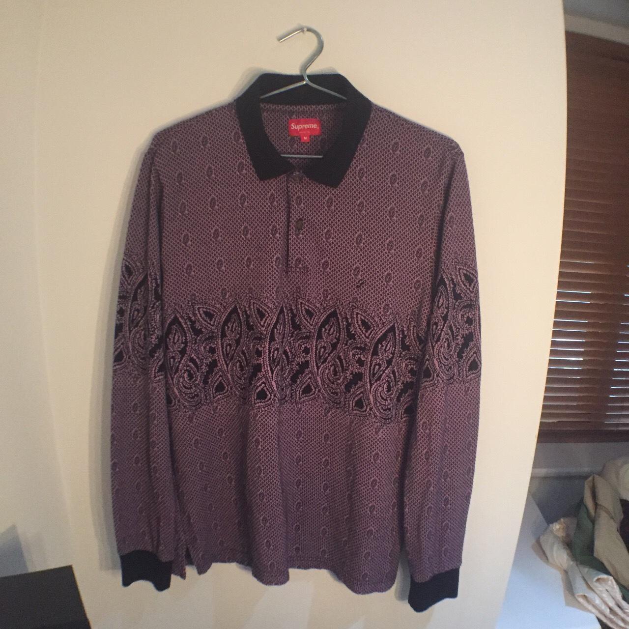 supreme paisley long sleeve