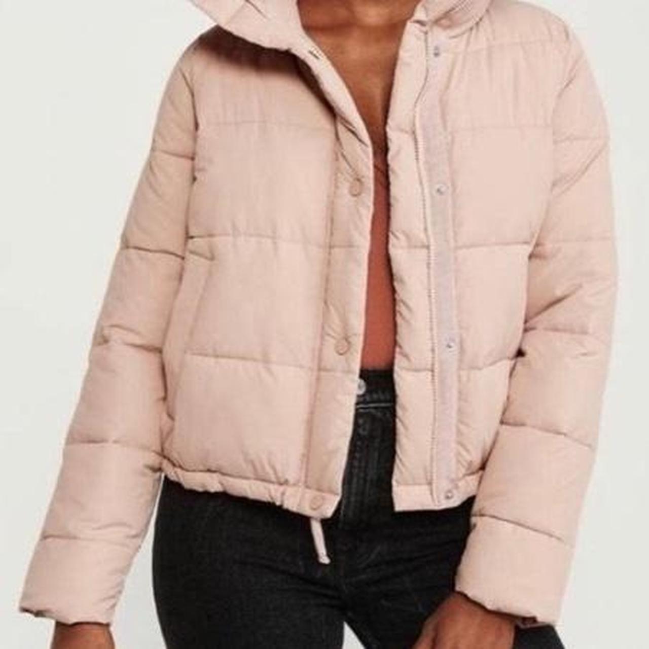 abercrombie pink puffer