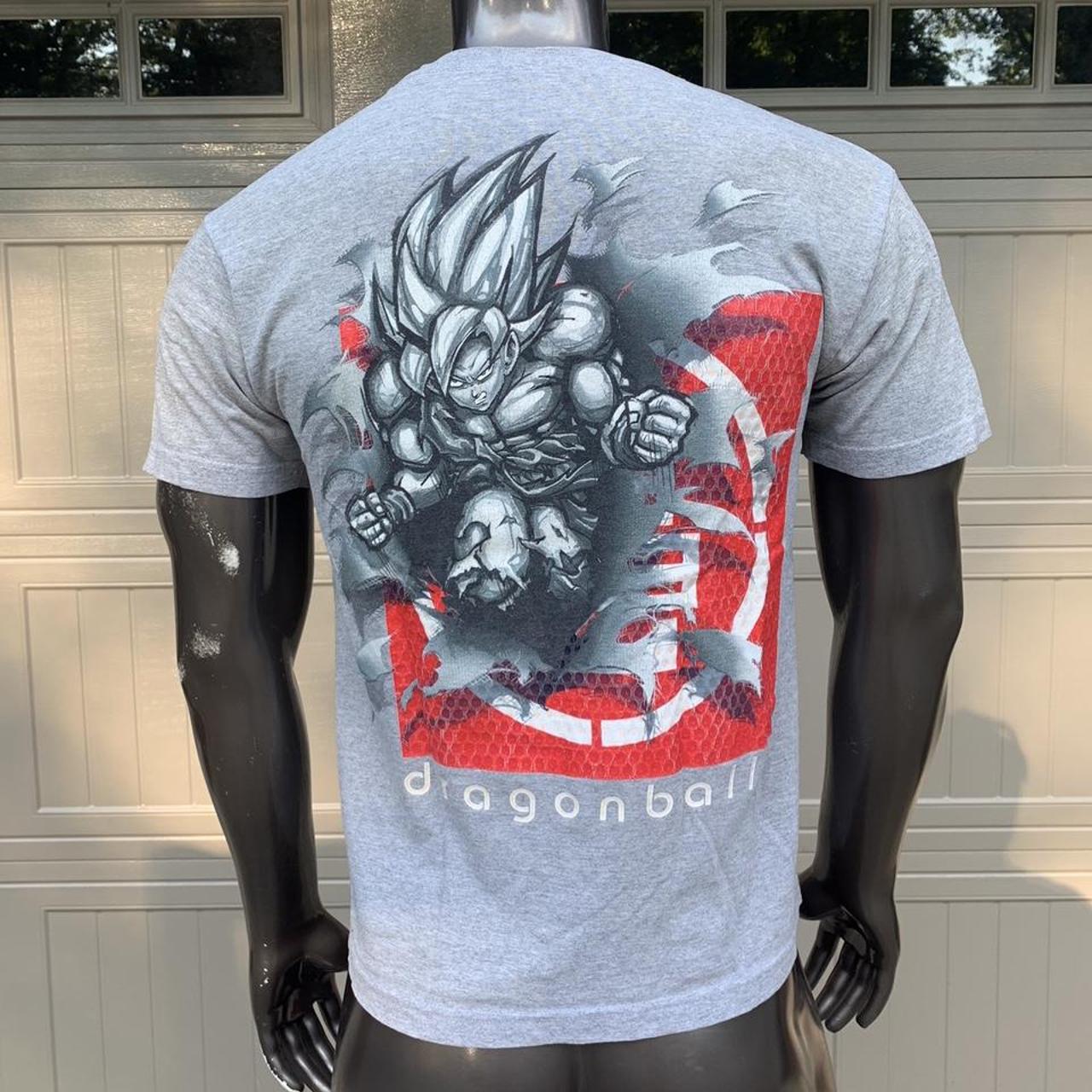 Vintage 2002 Dragon Ball Z Anime T Shirt Saiyan Goku... - Depop