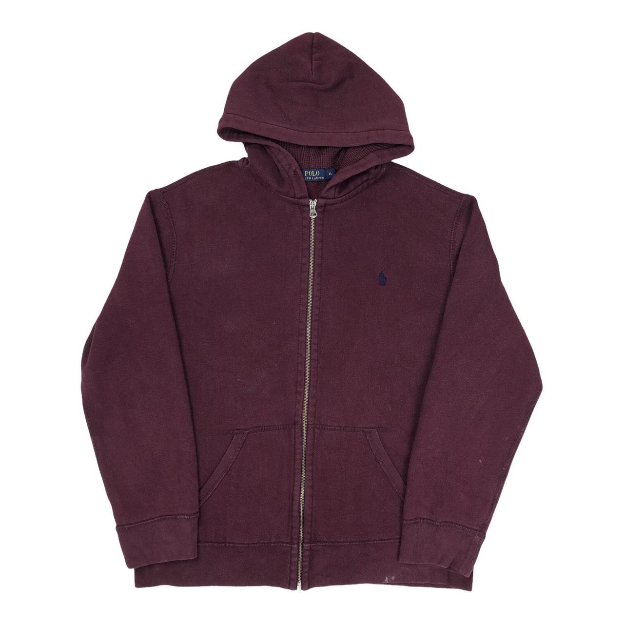 polo hoodie burgundy