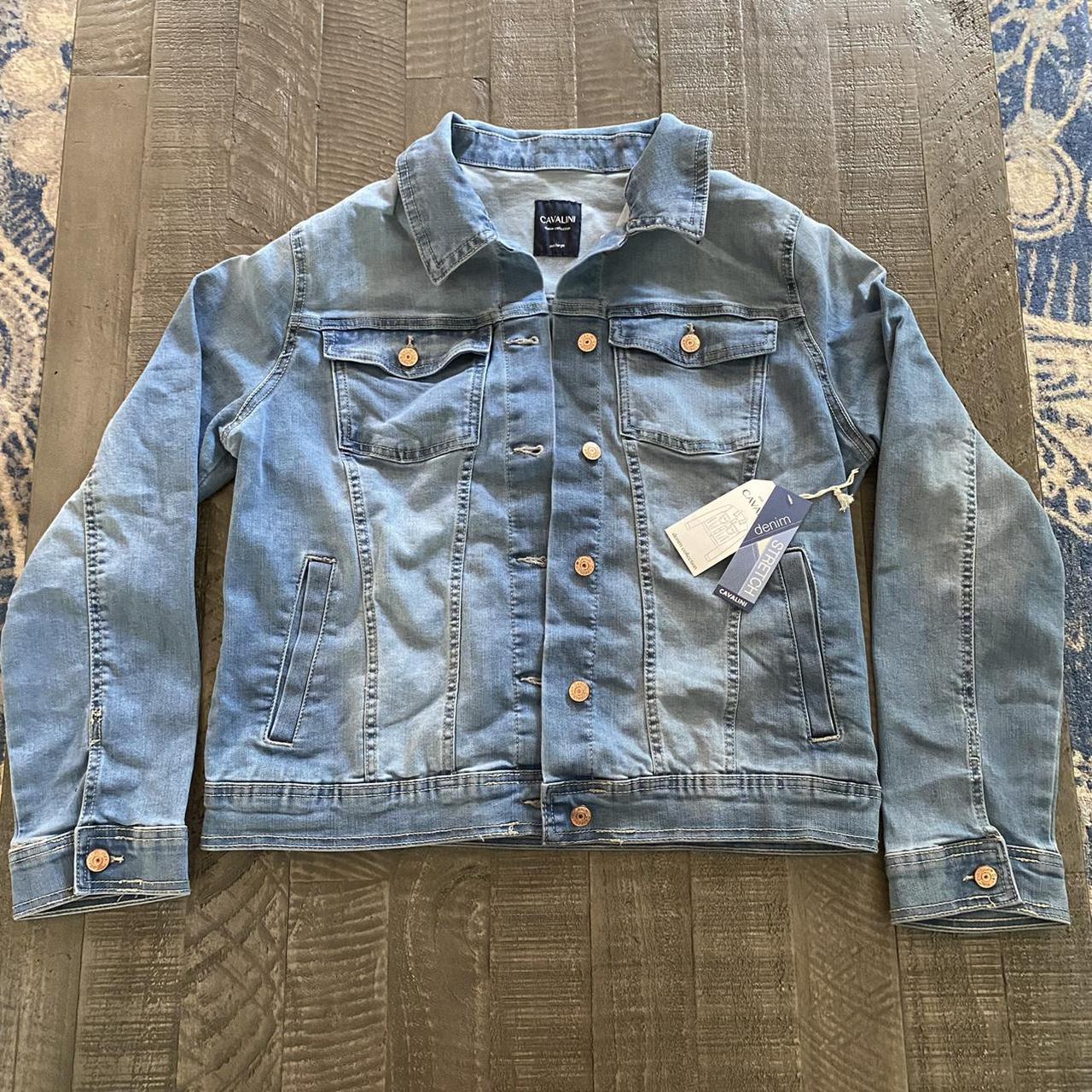 Cavalini Denim Jacket, New with tags and size... - Depop