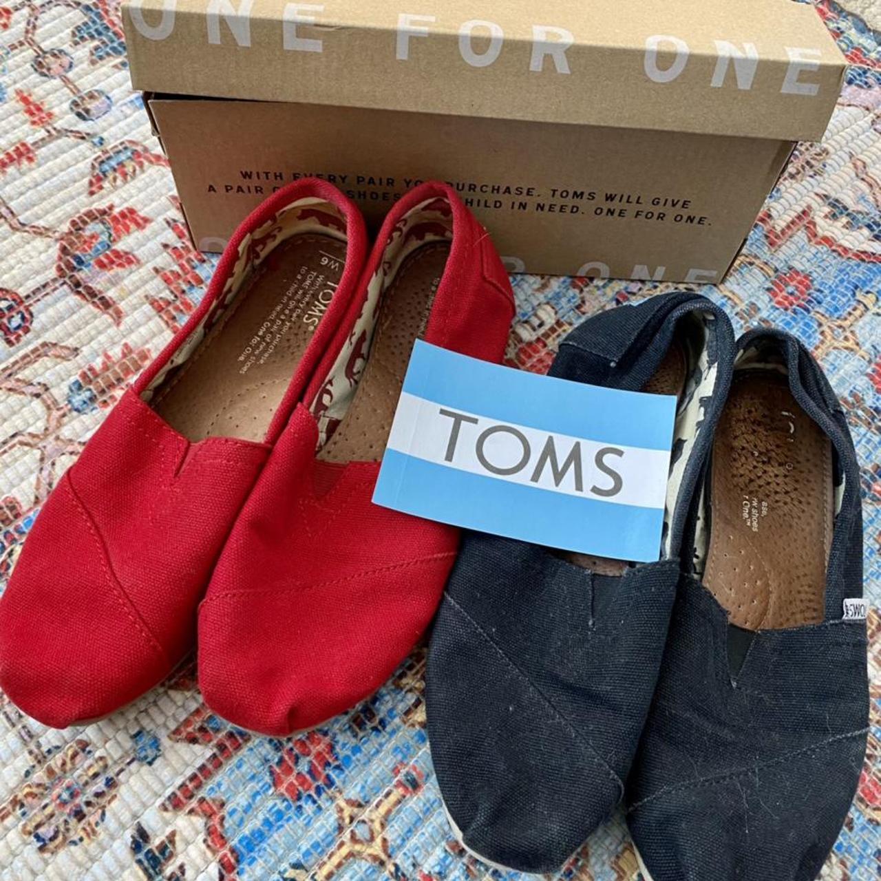 Black toms 2024 size 6