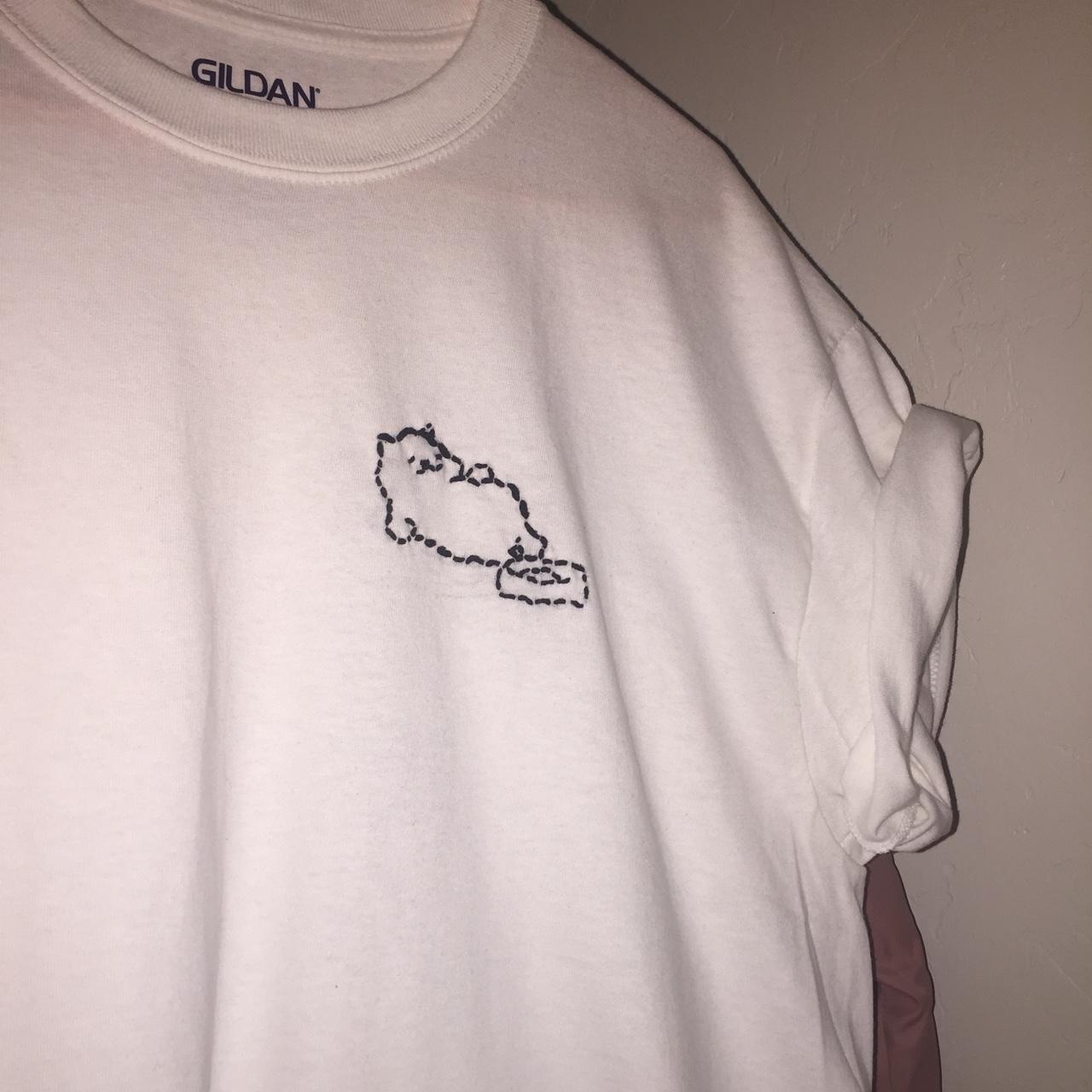 ♡TUBBS SHIRT♡ tubbs from neko atsume embroidered - Main Image