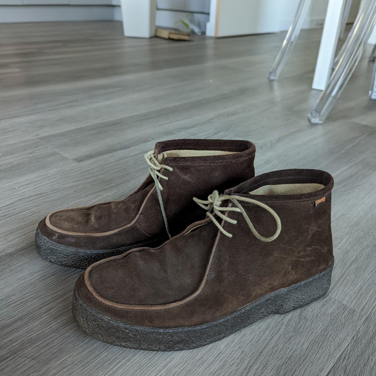 Vintage Camper Mens Boots - brown suede SIZE... - Depop