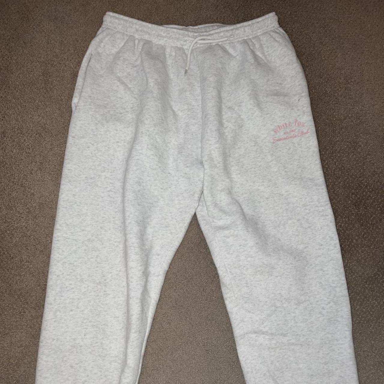 WHITE FOX GRAY JOGGERS Exclusive White Fox... - Depop