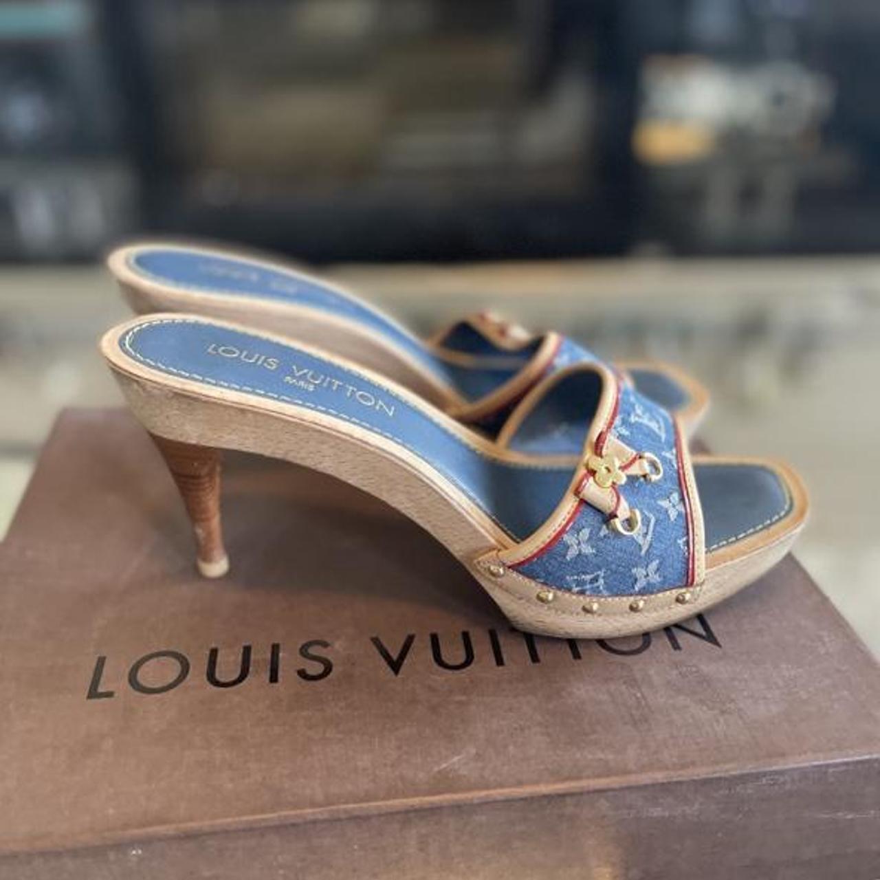 Louis Vuitton Denim Heels