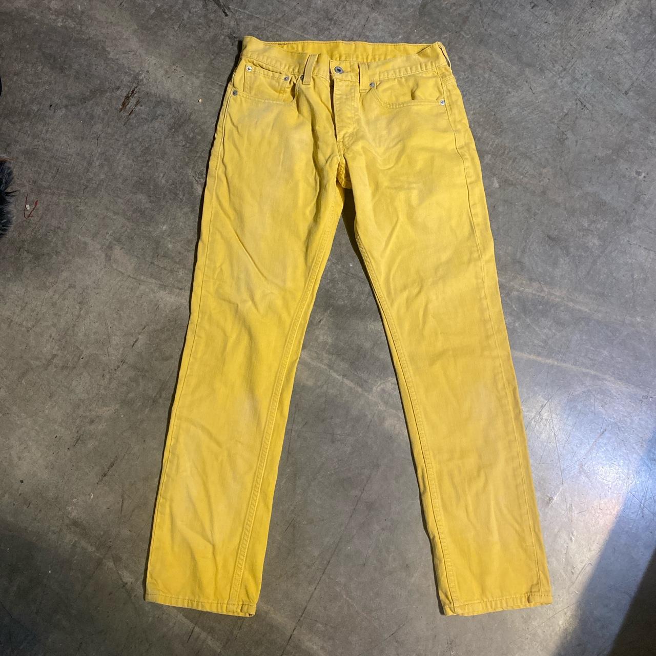 Vintage Levi’s yellow jean great condition. Make an... - Depop