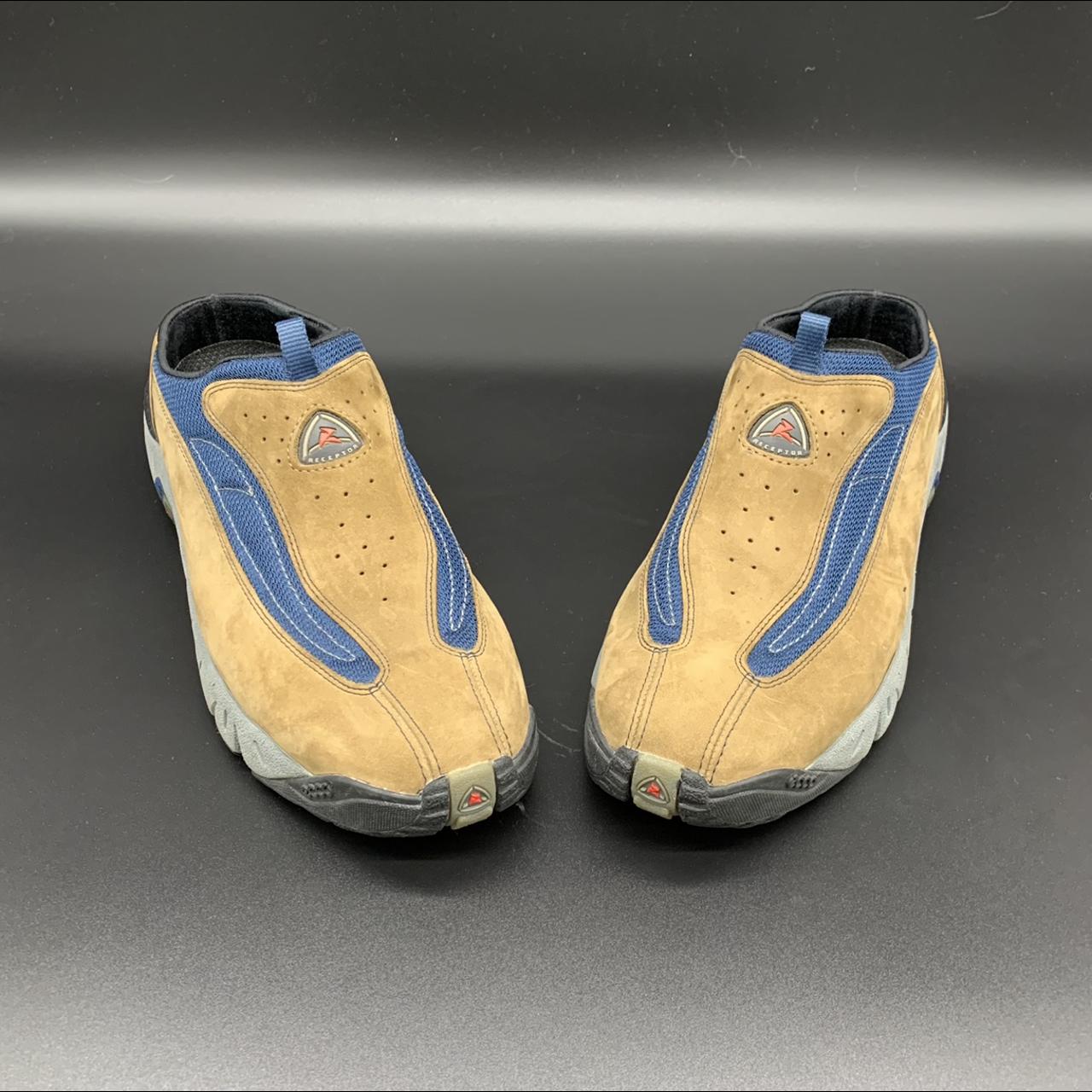 ECCO Men's Tan and Blue Slides (2)