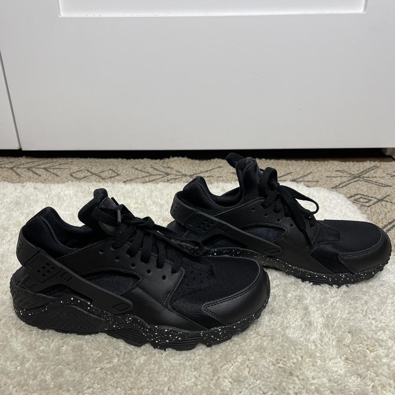nike huarache black glitter