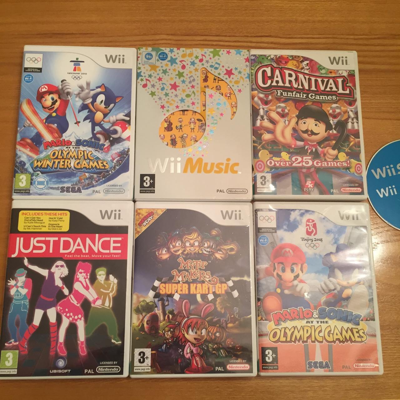 Wii games; just dance, mario&sonic at Olympic Games,... - Depop