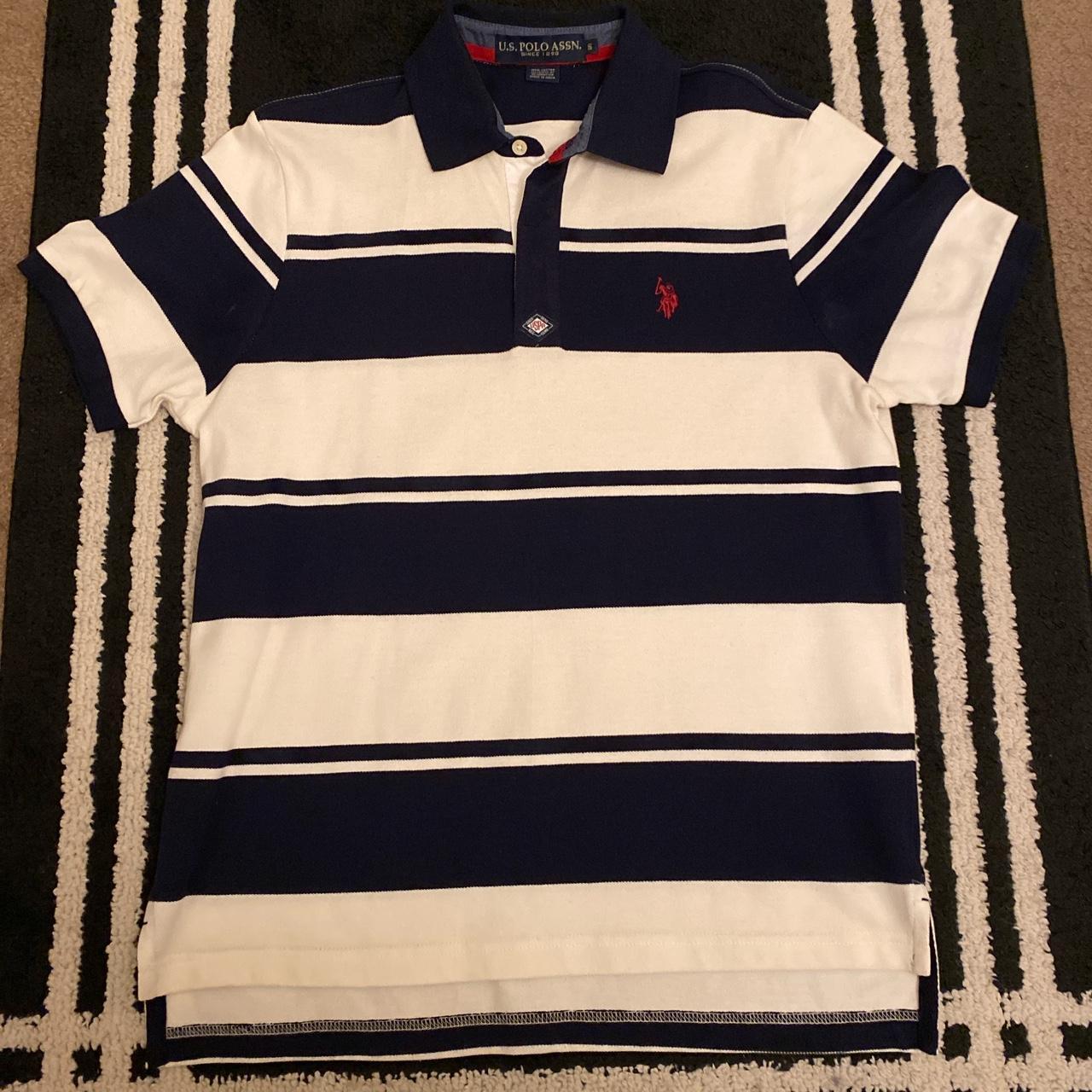 U.S. Polo Assn. Men's Navy and White Polo-shirts