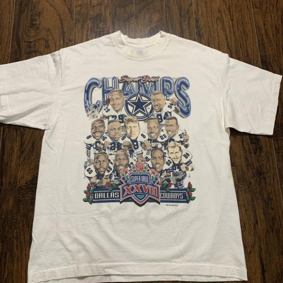 1993 Dallas Cowboys Super Bowl Champions Tee Single - Depop