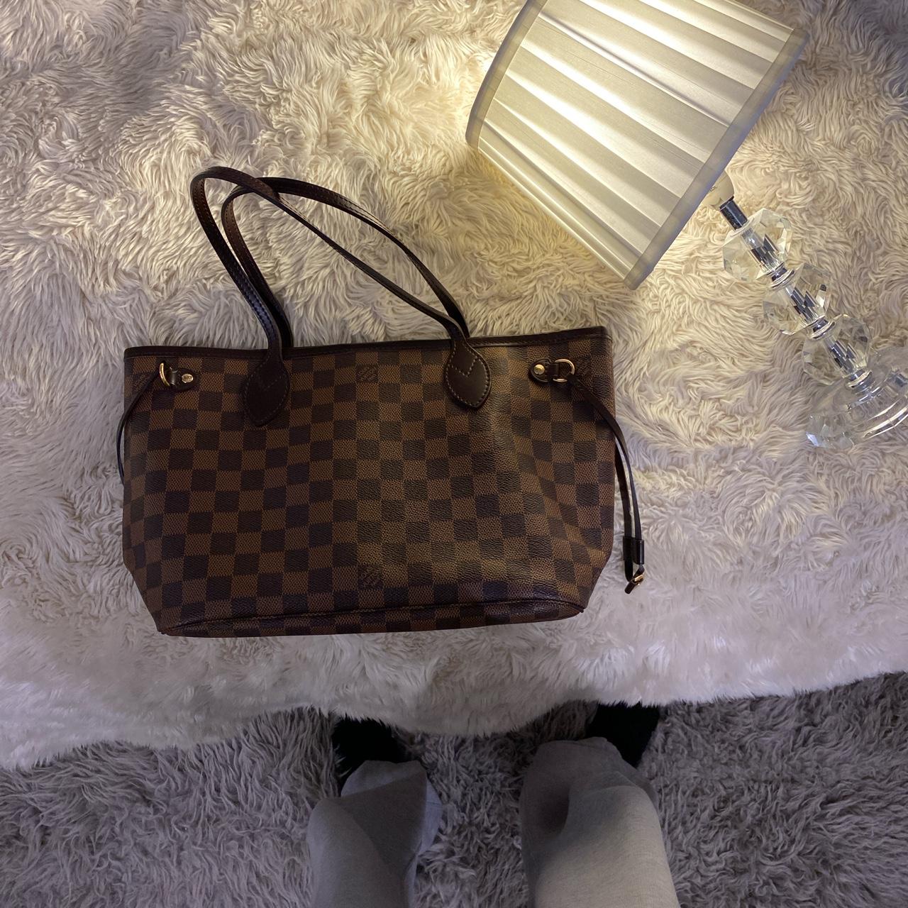 Louis Vuitton Authentic Neverfull MM Tote with - Depop