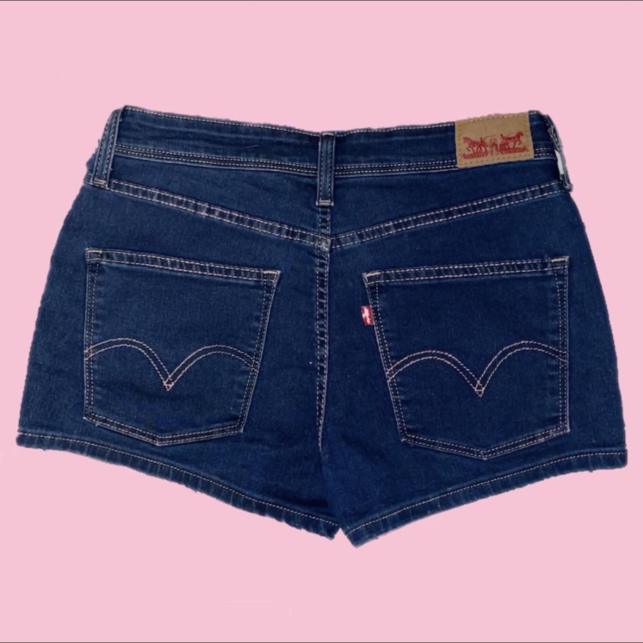 Levi's Women's Navy and Blue Shorts