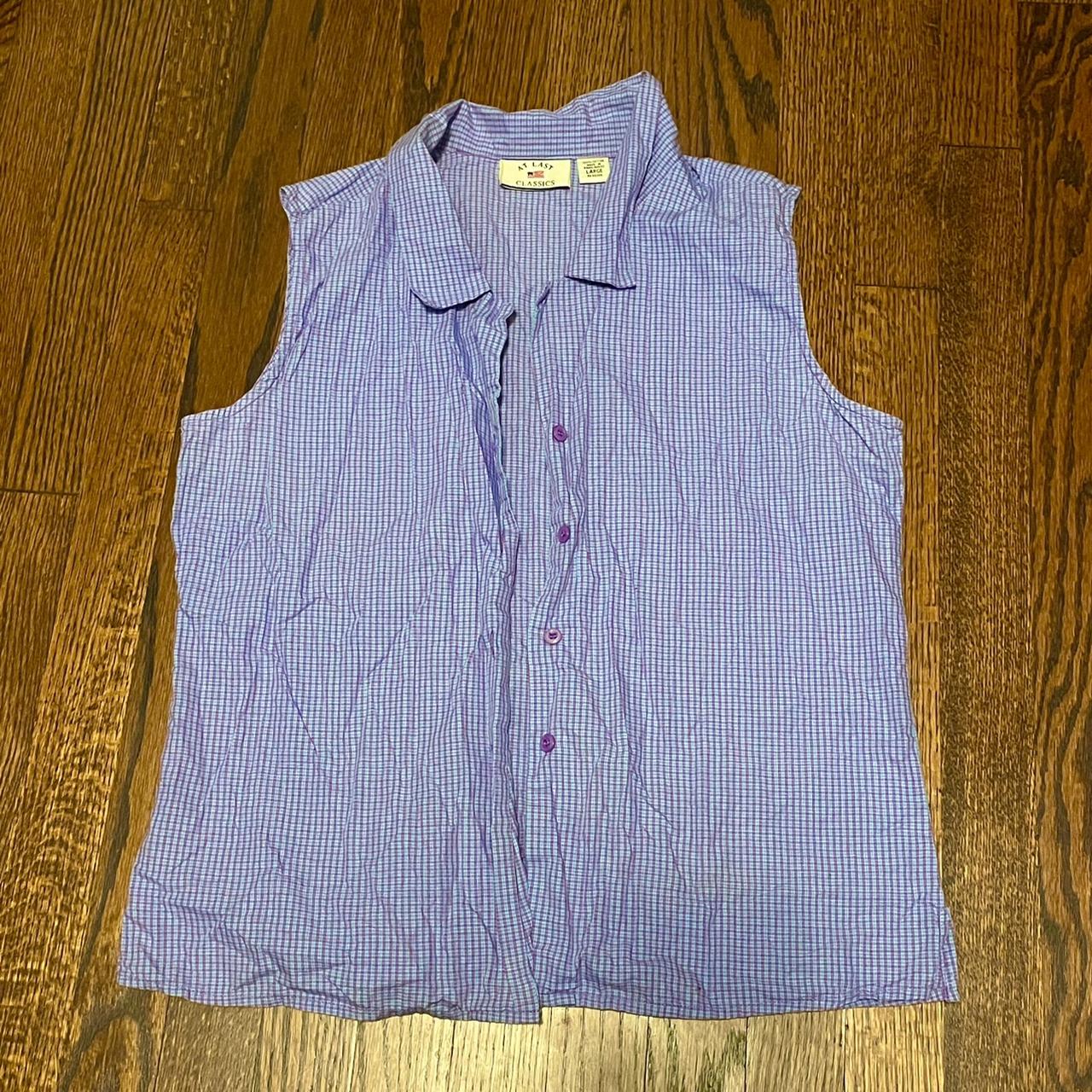 American Vintage Women's Pink and Purple Shirt (2)