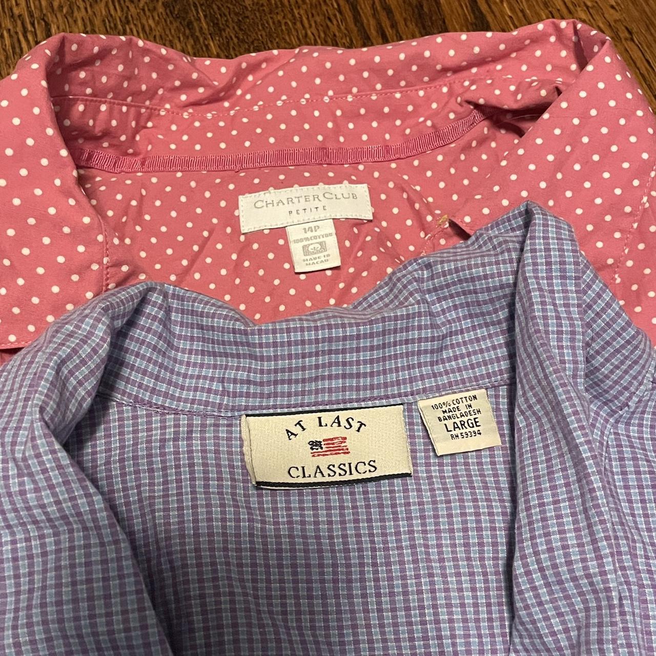 American Vintage Women's Pink and Purple Shirt (4)