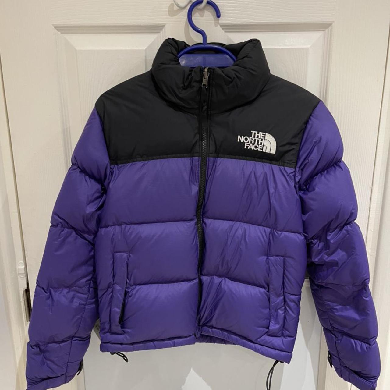 The North Face Women's Purple and Black Jacket | Depop