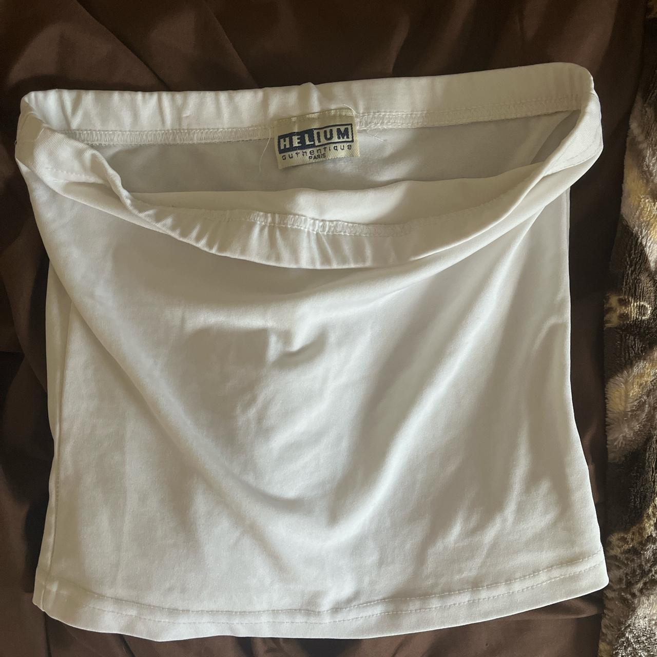 White Tube Top! No size listed but I usually wear... - Depop
