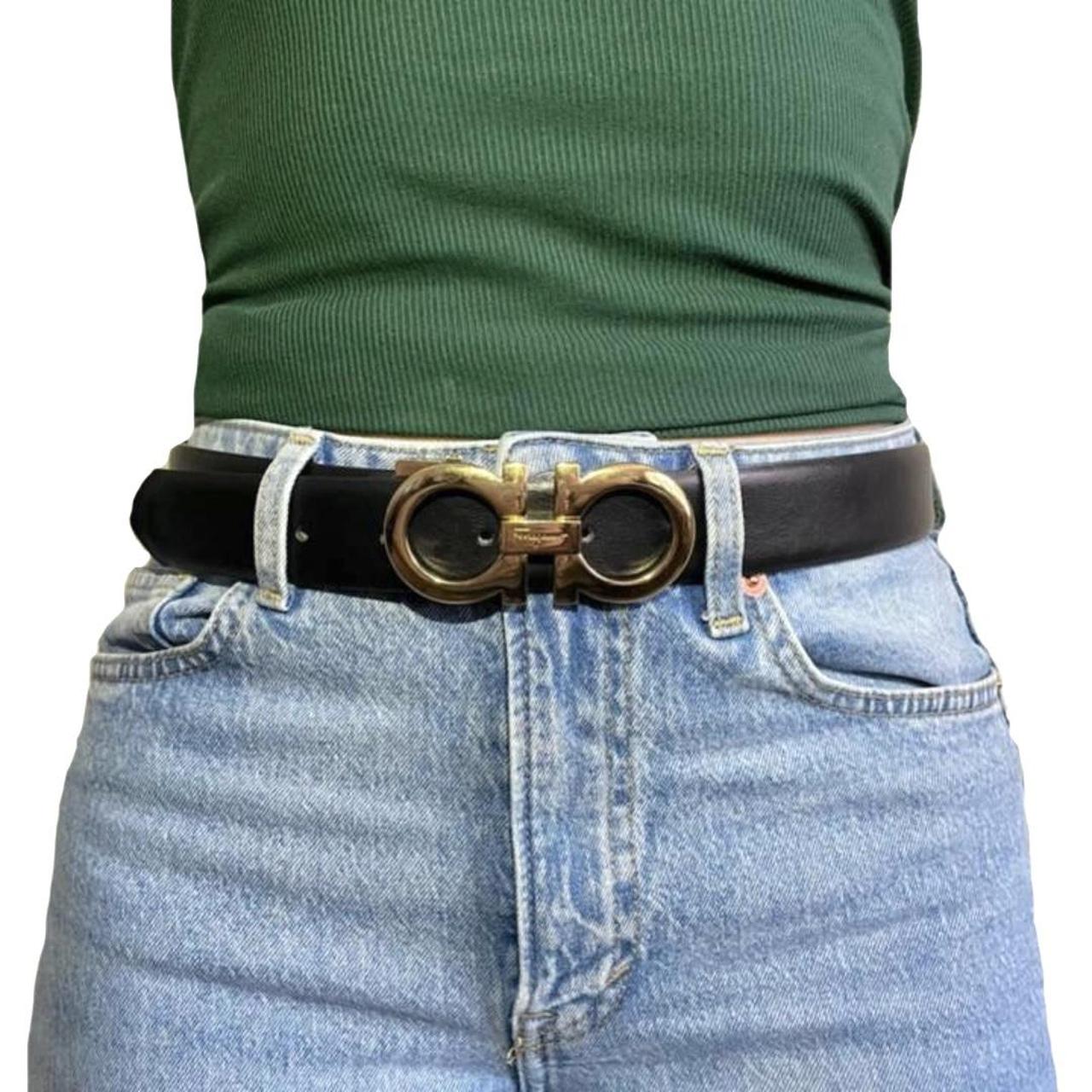 salvatore ferragamo black belt