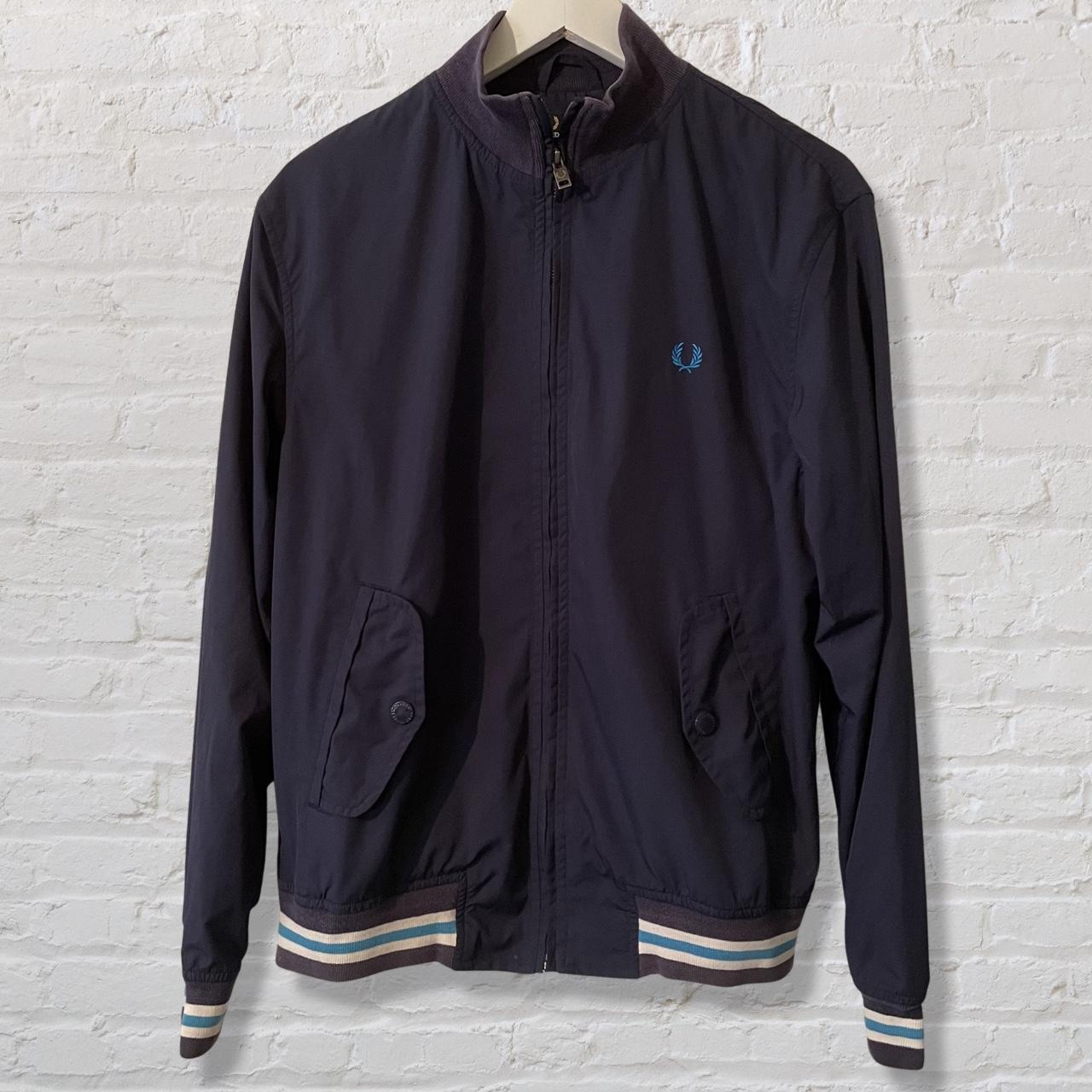 Fred Perry Blue Monkey Jacket Classic Harrington... - Depop