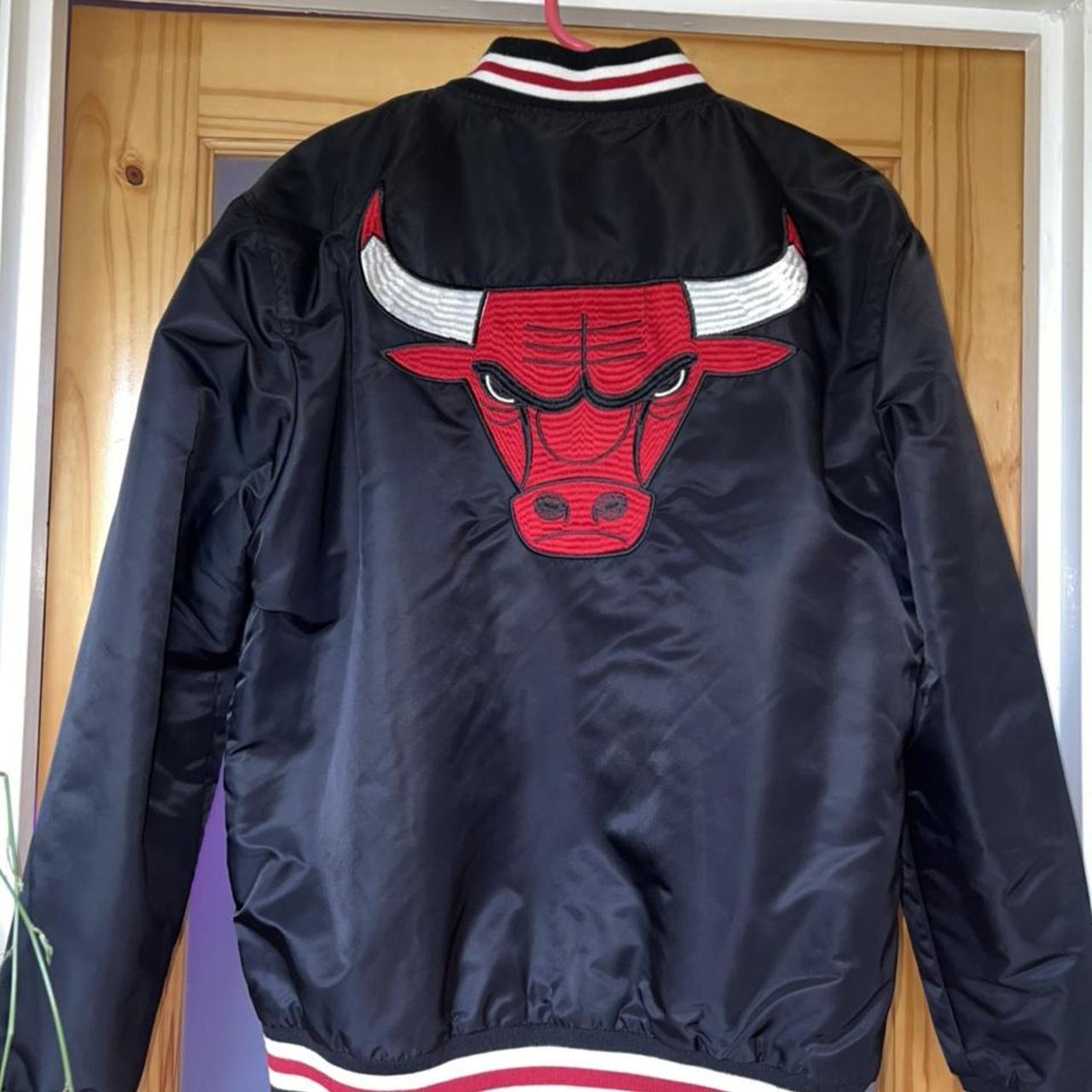 Chicago Bull Varsity Jacket Barely Used Will fit a... - Depop