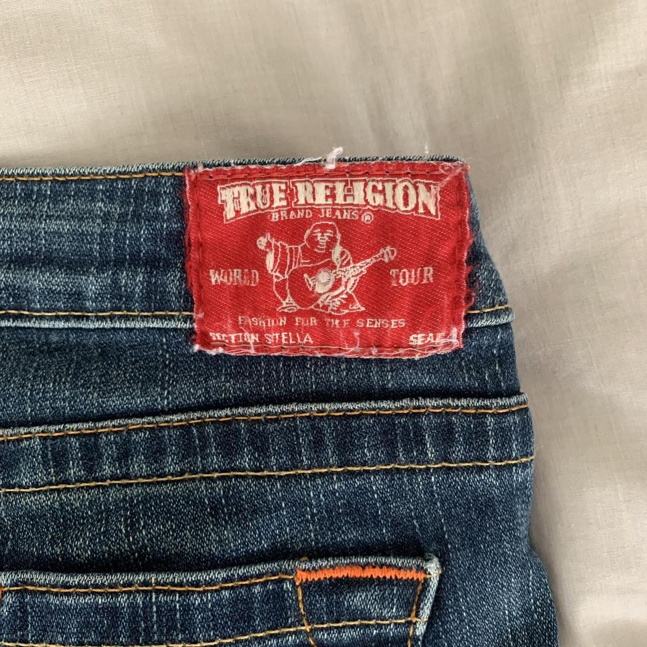 Vintage True religion low-waisted jeans size 26 fits... - Depop