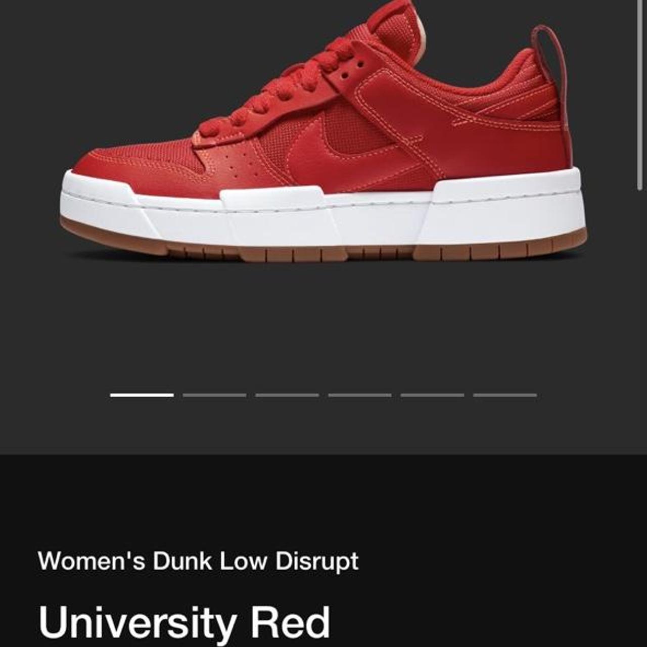 University Red Low Nike Dunks ️ ️ Women’s 8.5 only... - Depop