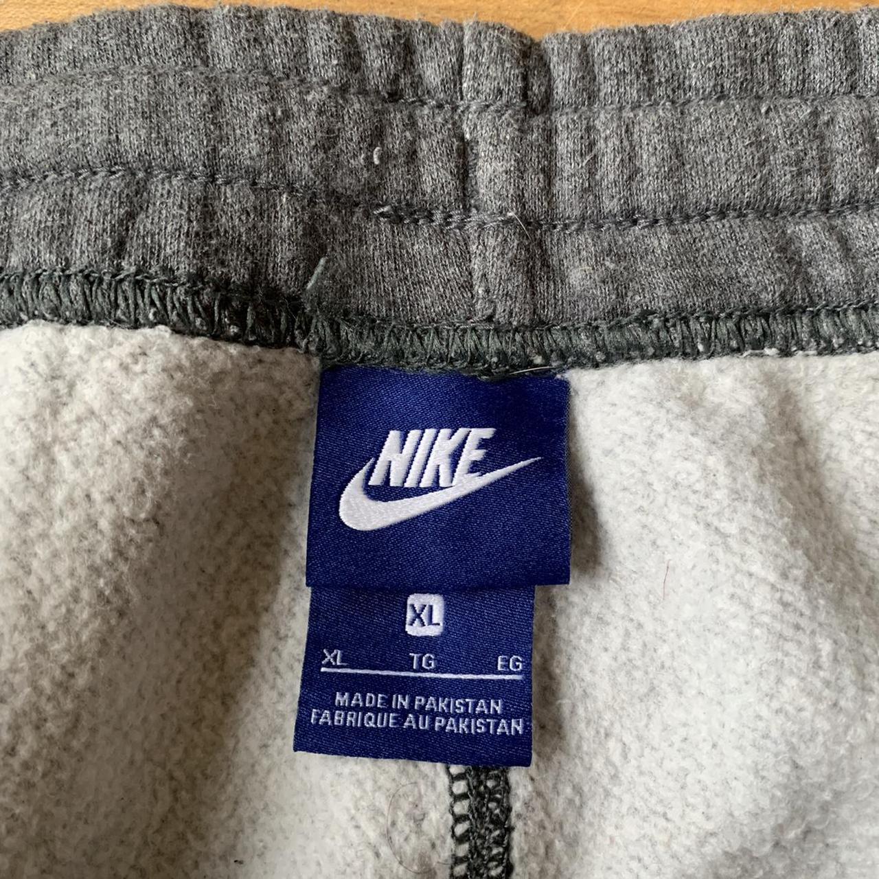 Vintage Grey Nike Club Joggers/Tracksuit... - Depop