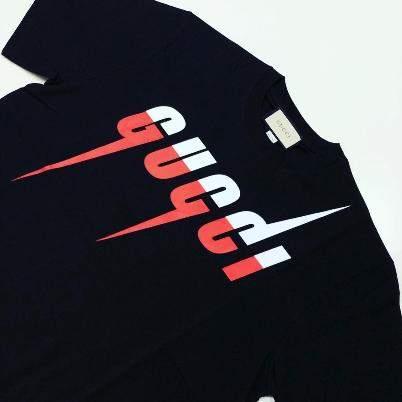 Gucci Blade Print T Shirt - Black