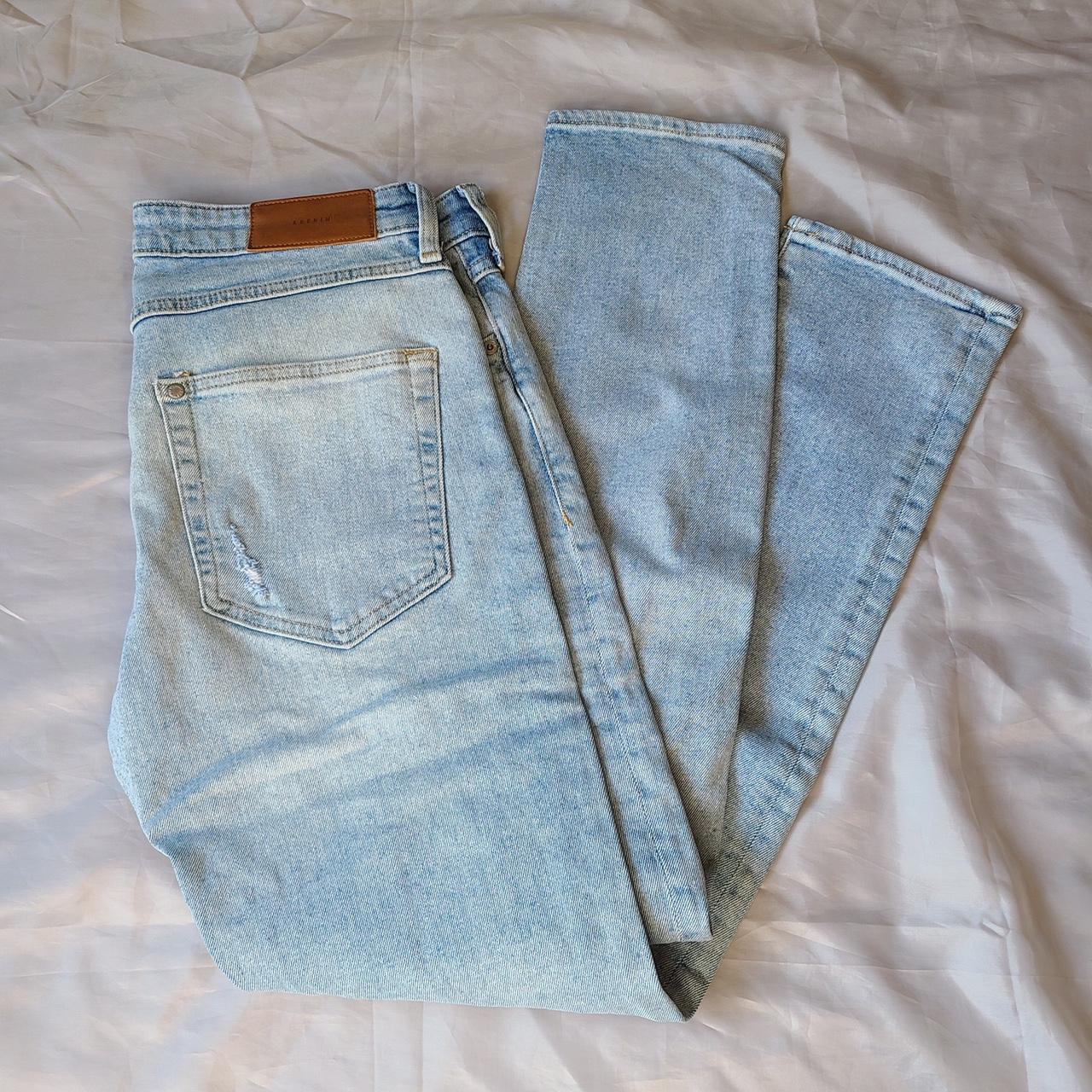 3) H&M Ripped Jeans | H&M “light blue’ Denim Skinny... - Depop