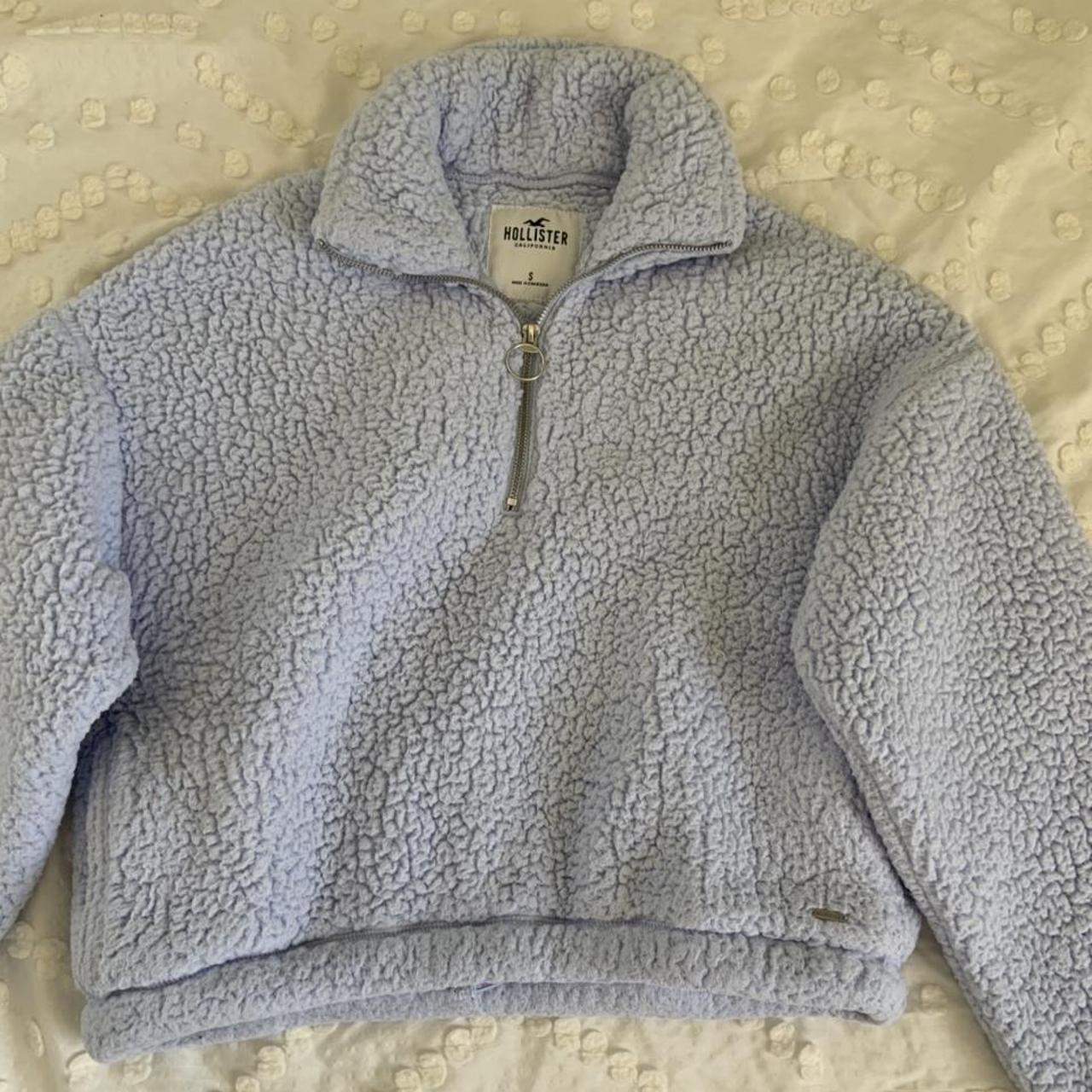 Hollister half zip hot sale sherpa sweatshirt