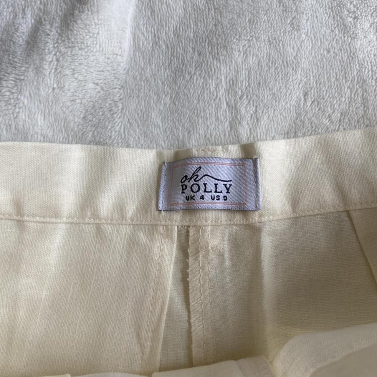 Oh Polly Women's Cream Shorts | Depop