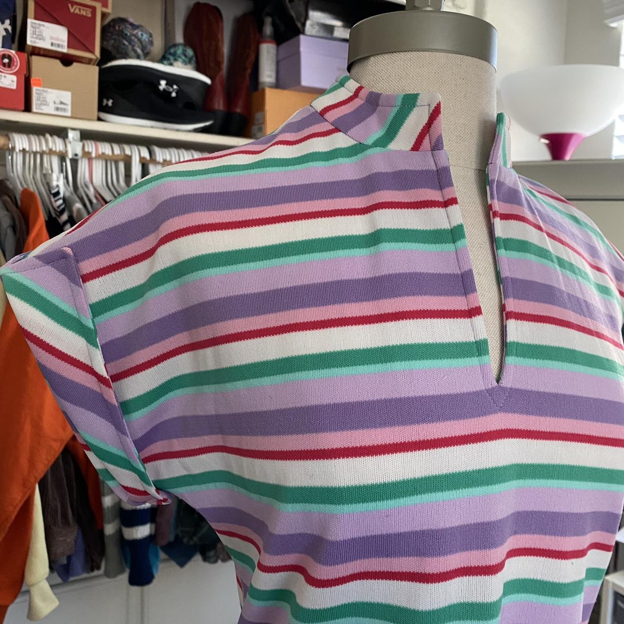 Vintage 60’s top! Purple, green, pink, red, and... - Depop