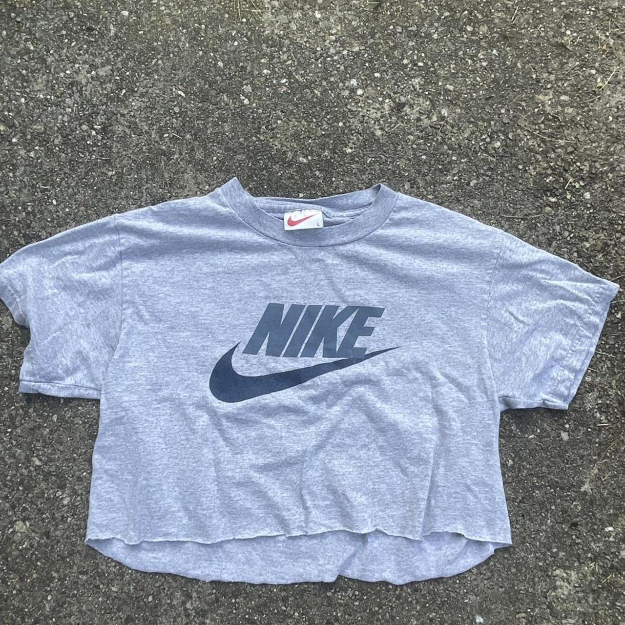 vintage nike crop top size large best fits up to a... Depop