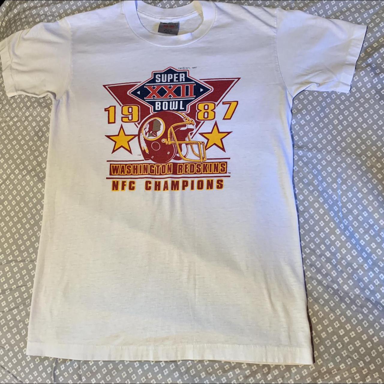 80s Washington Redskins vintage logo 7 t-shirt - Depop