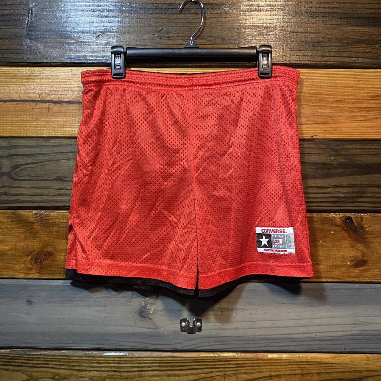 Converse Men's Red and Black Shorts