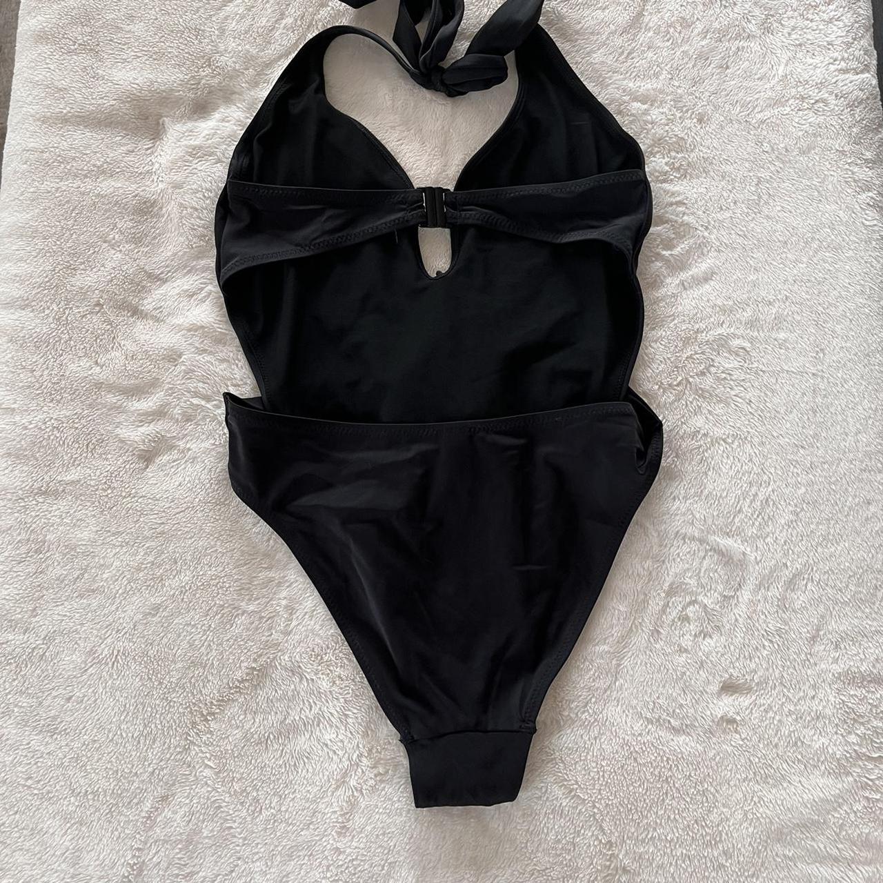 Pour Moi Women's Black Swimsuitonepiece Depop