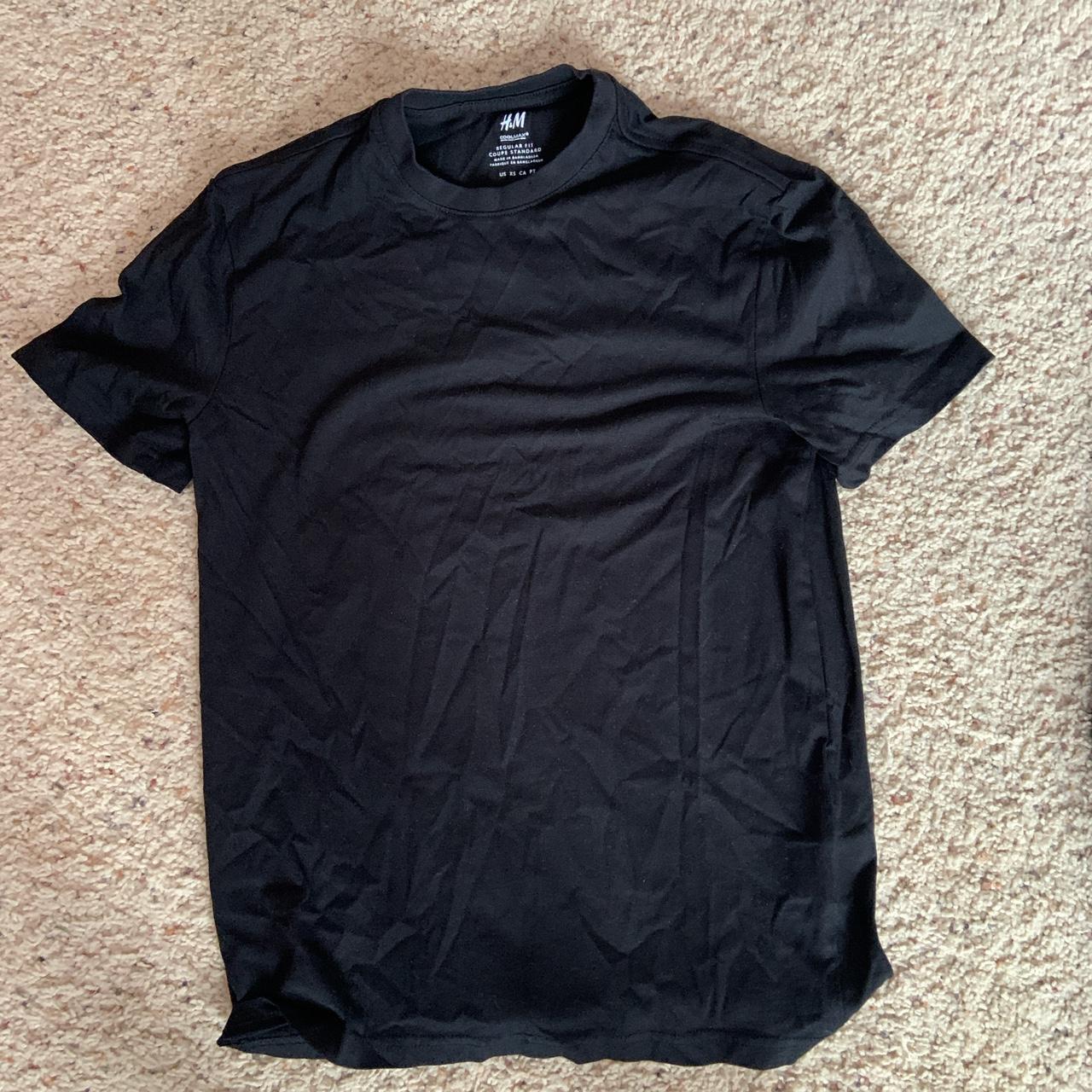 H&M Men's Black T-shirt | Depop