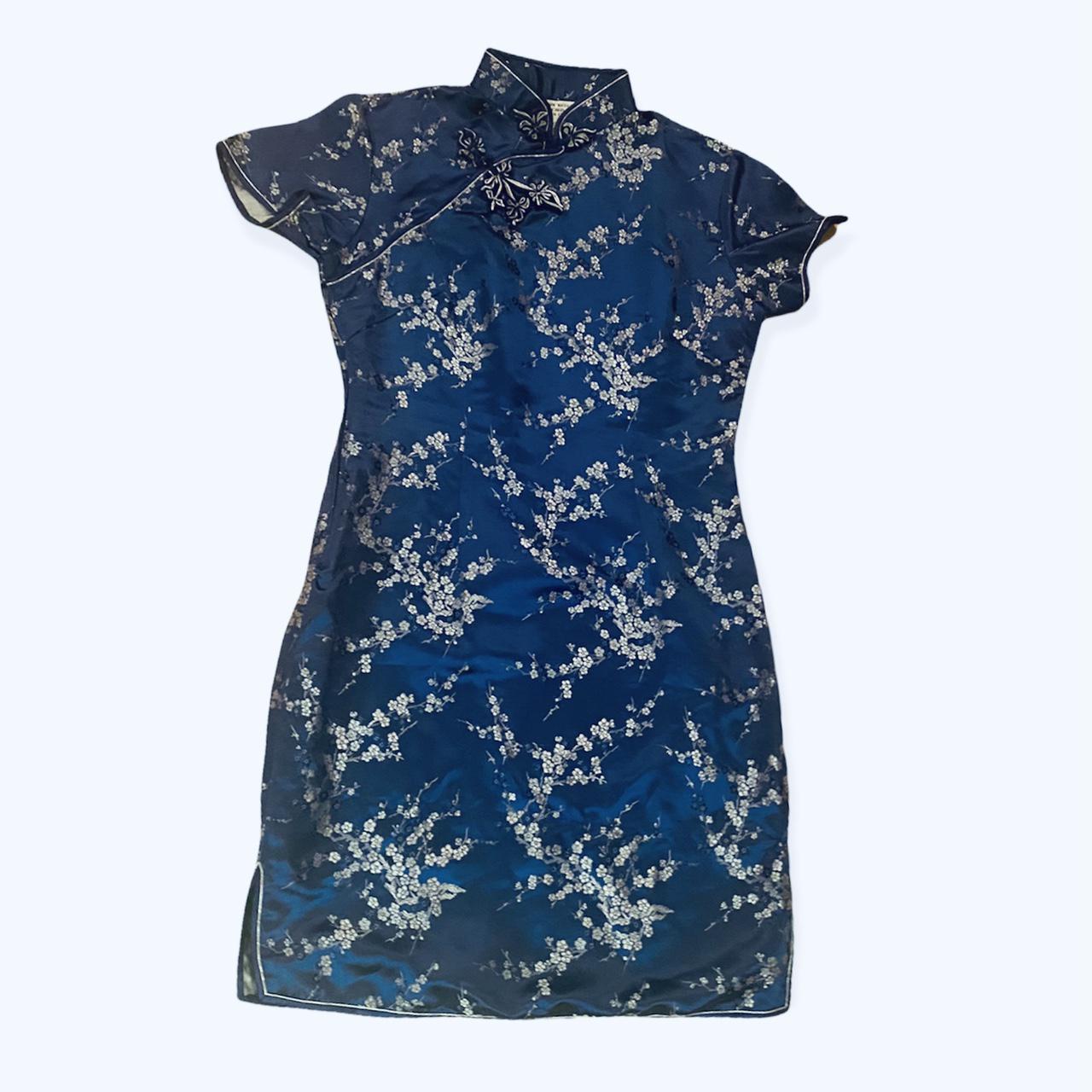 Product Image 1 - Vintage Chinese Cheongsam Dress:
(Short)
Dark Blue