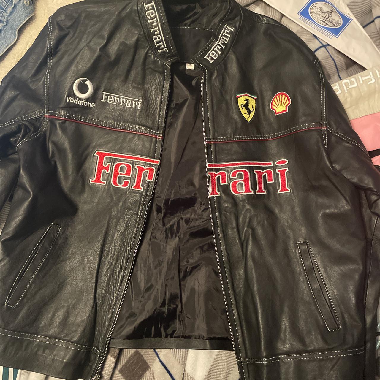 Vintage Ferrari leather jacket( Hard to find) Men’s... - Depop